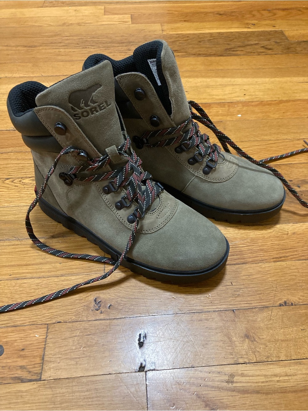 Sorel Olive Suede Women's Lace-Up Hiking Boots